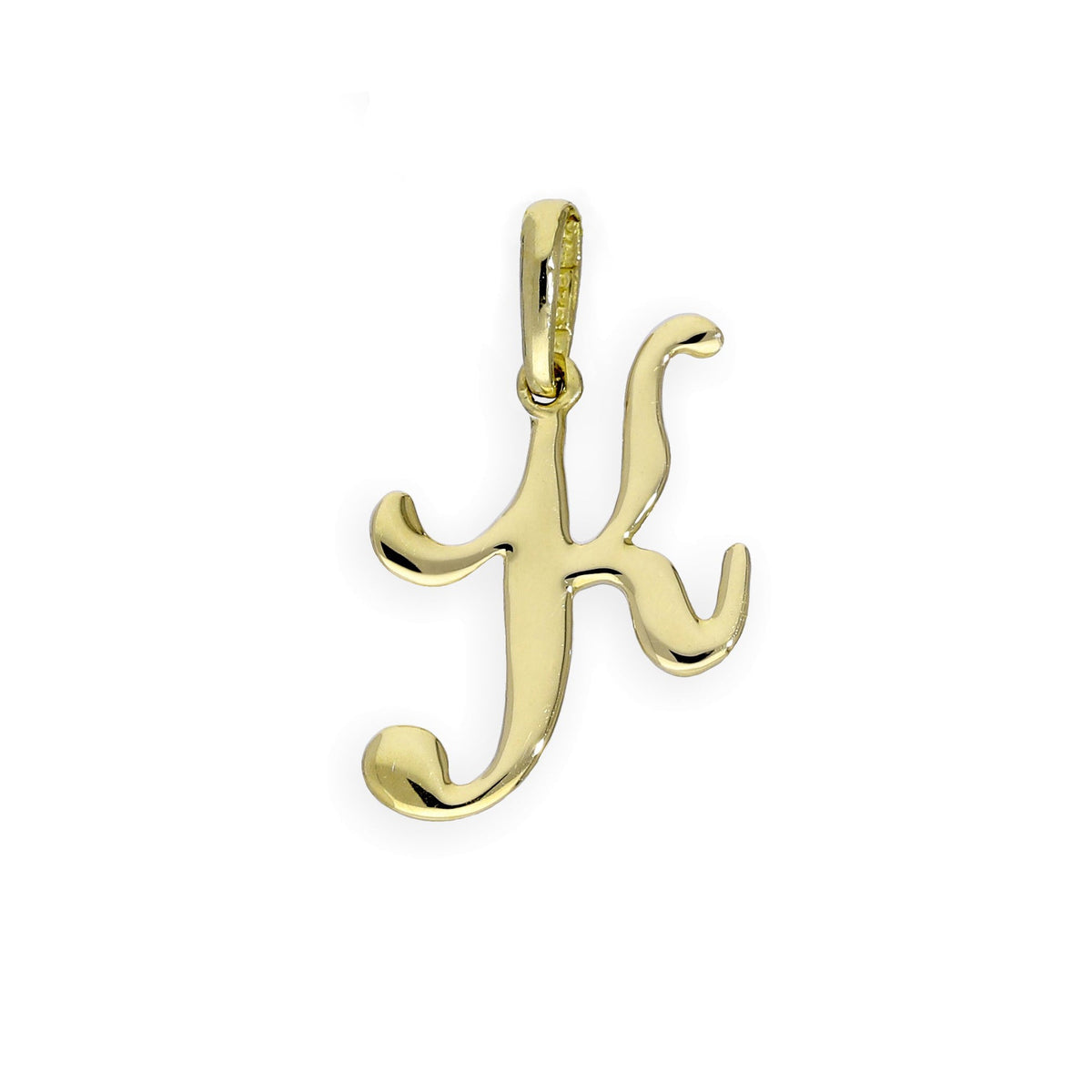 9 Karat Gold Fancy Kalligraphie-Buchstabenanhänger A - Z