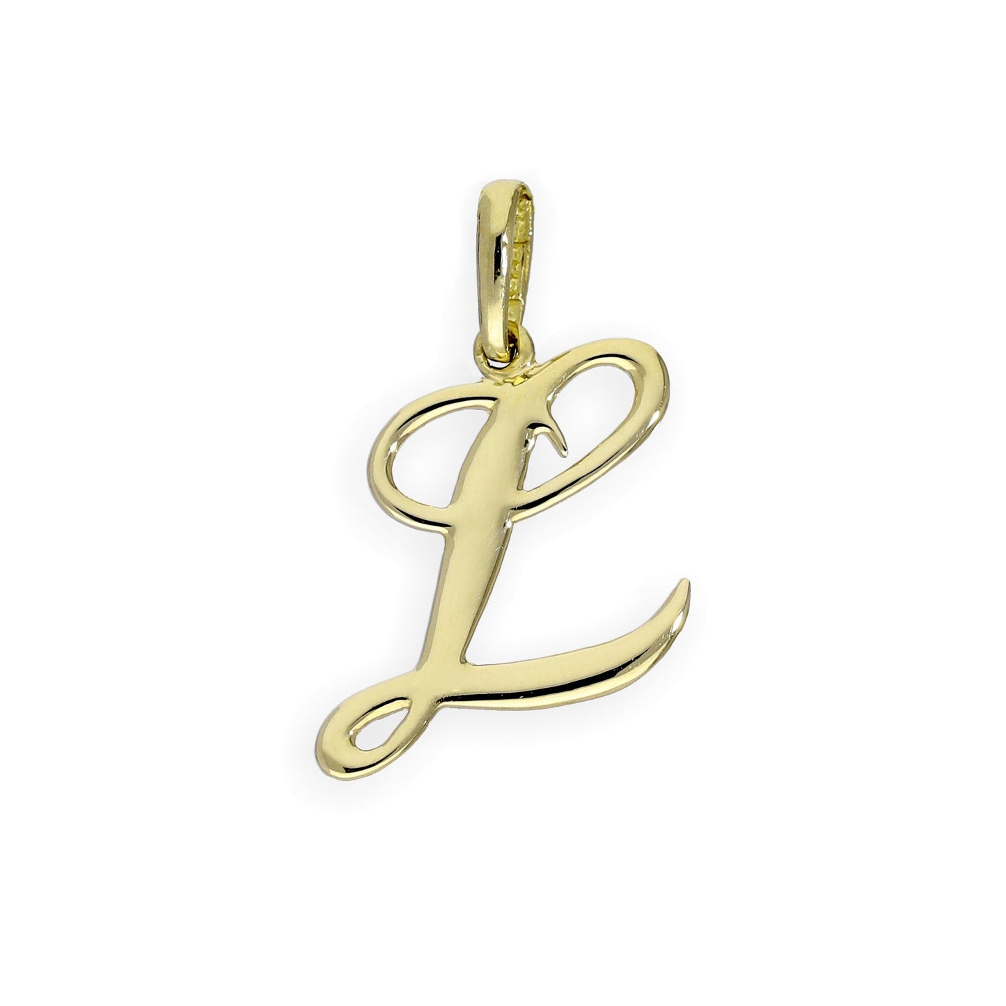 9 Karat Gold Fancy Kalligraphie-Buchstabenanhänger A - Z