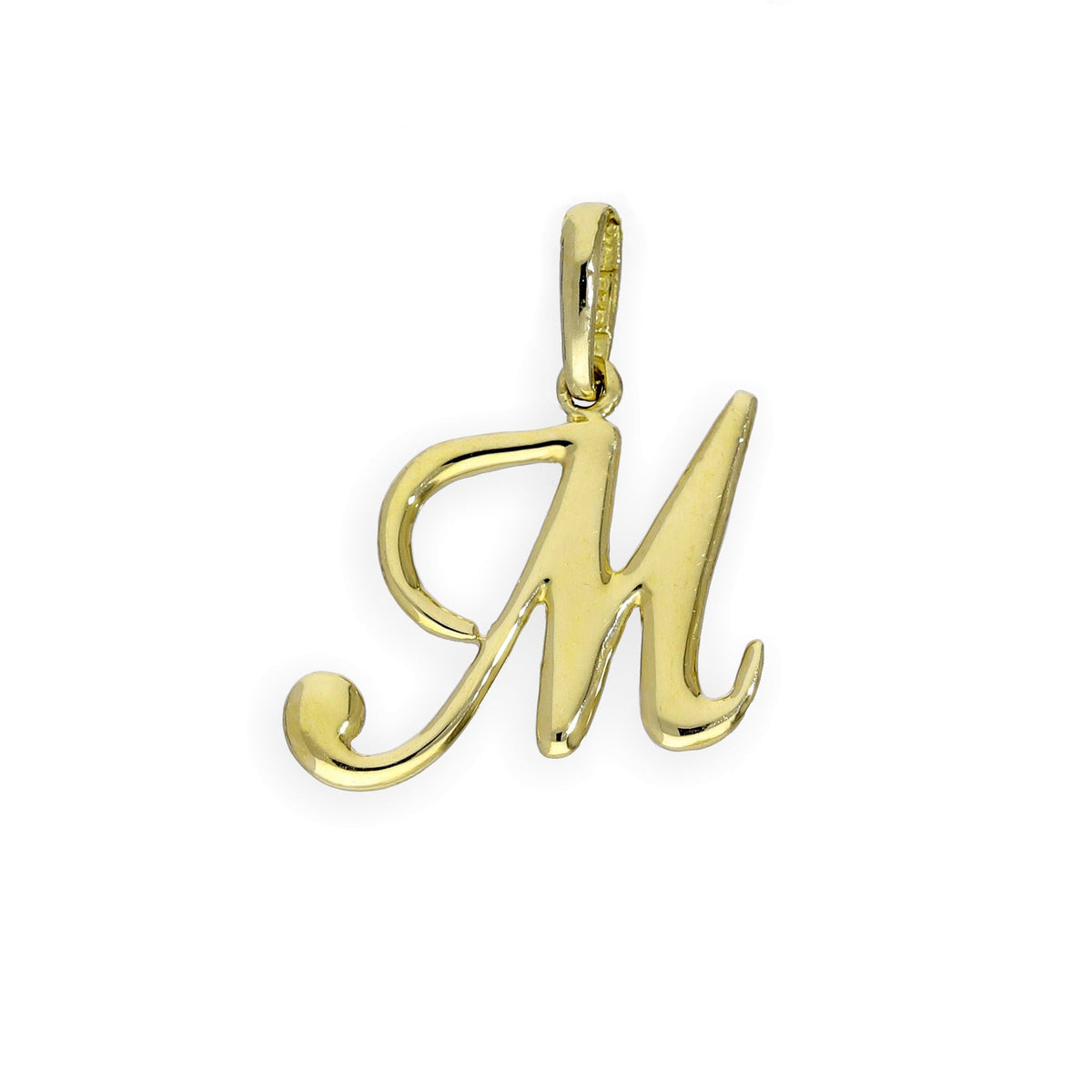 9 Karat Gold Fancy Kalligraphie-Buchstabenanhänger A - Z