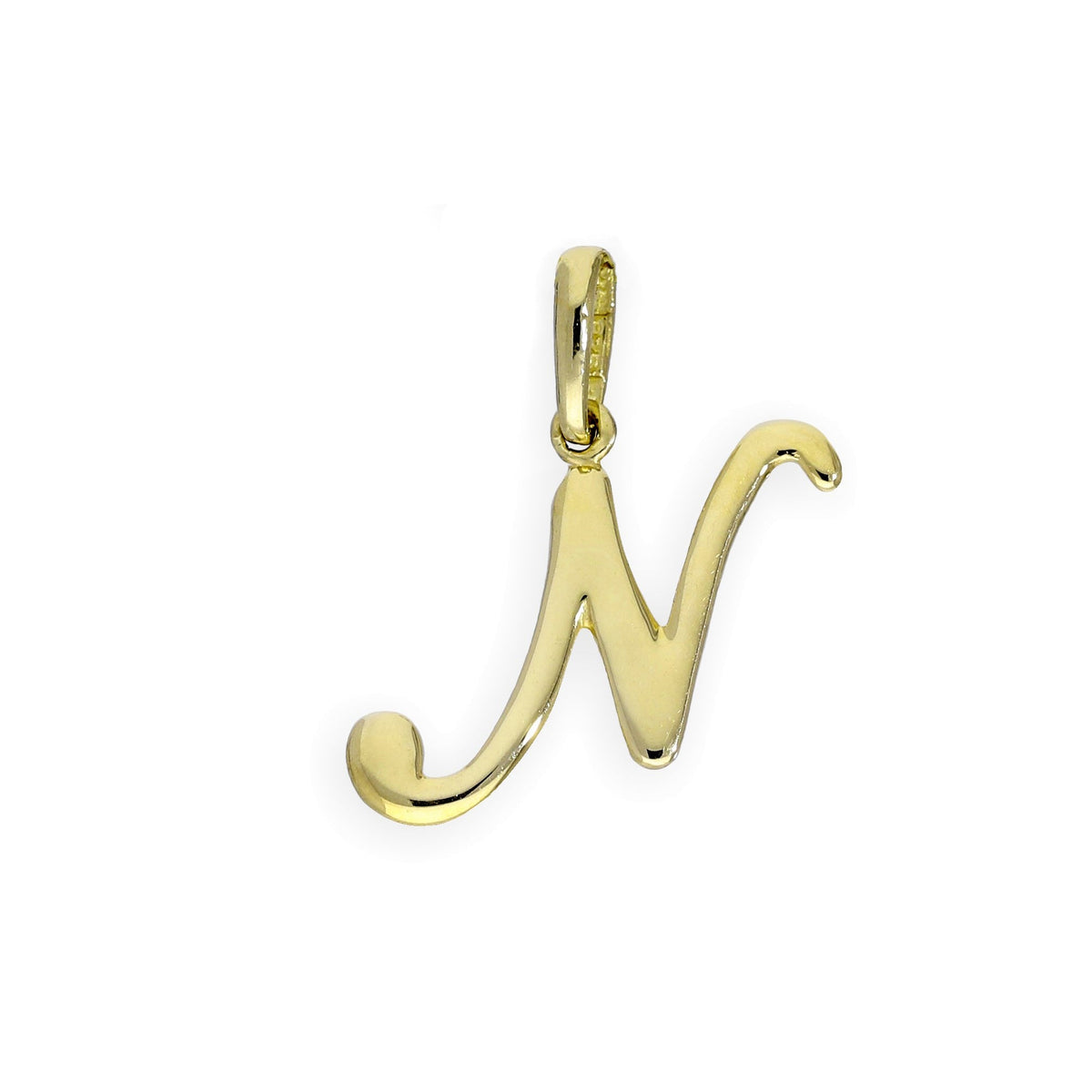 9 Karat Gold Fancy Kalligraphie-Buchstabenanhänger A - Z