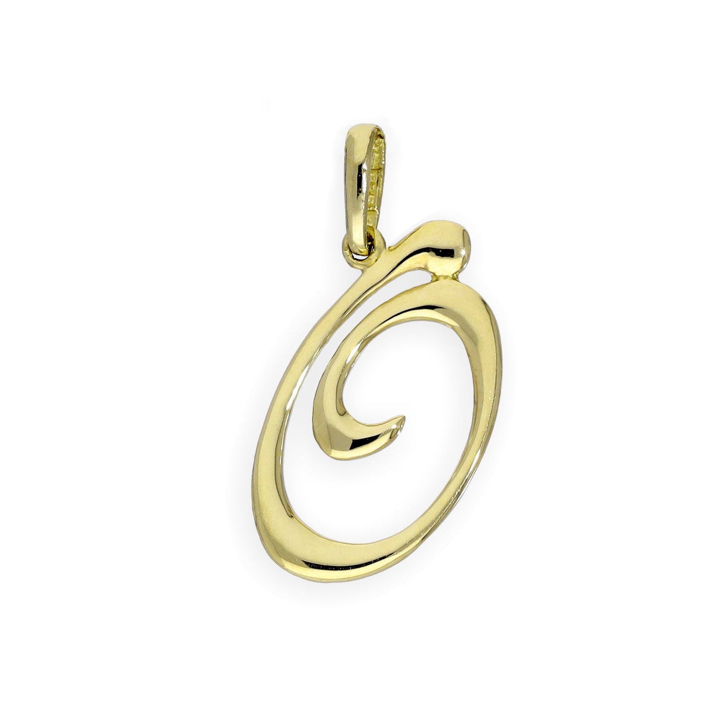 9 Karat Gold Fancy Kalligraphie-Buchstabenanhänger A - Z