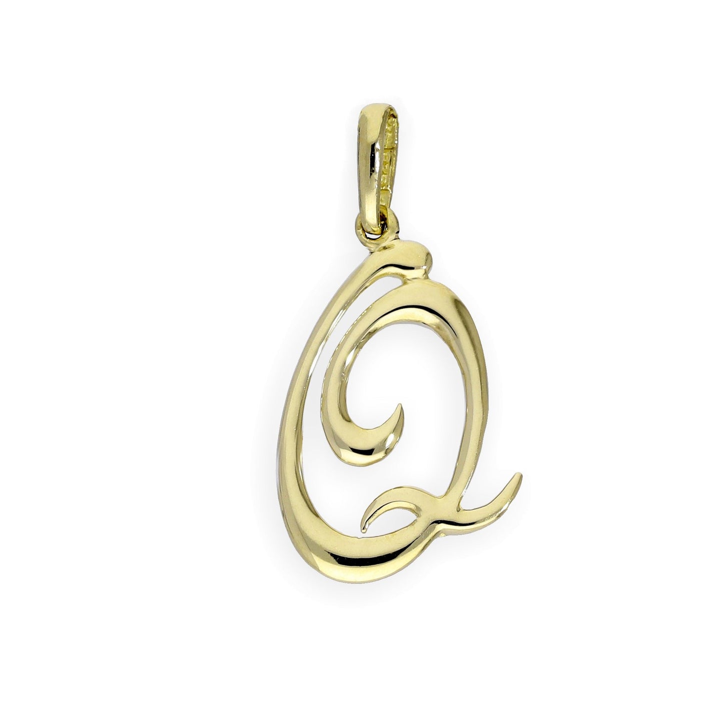 9 Karat Gold Fancy Kalligraphie-Buchstabenanhänger A - Z