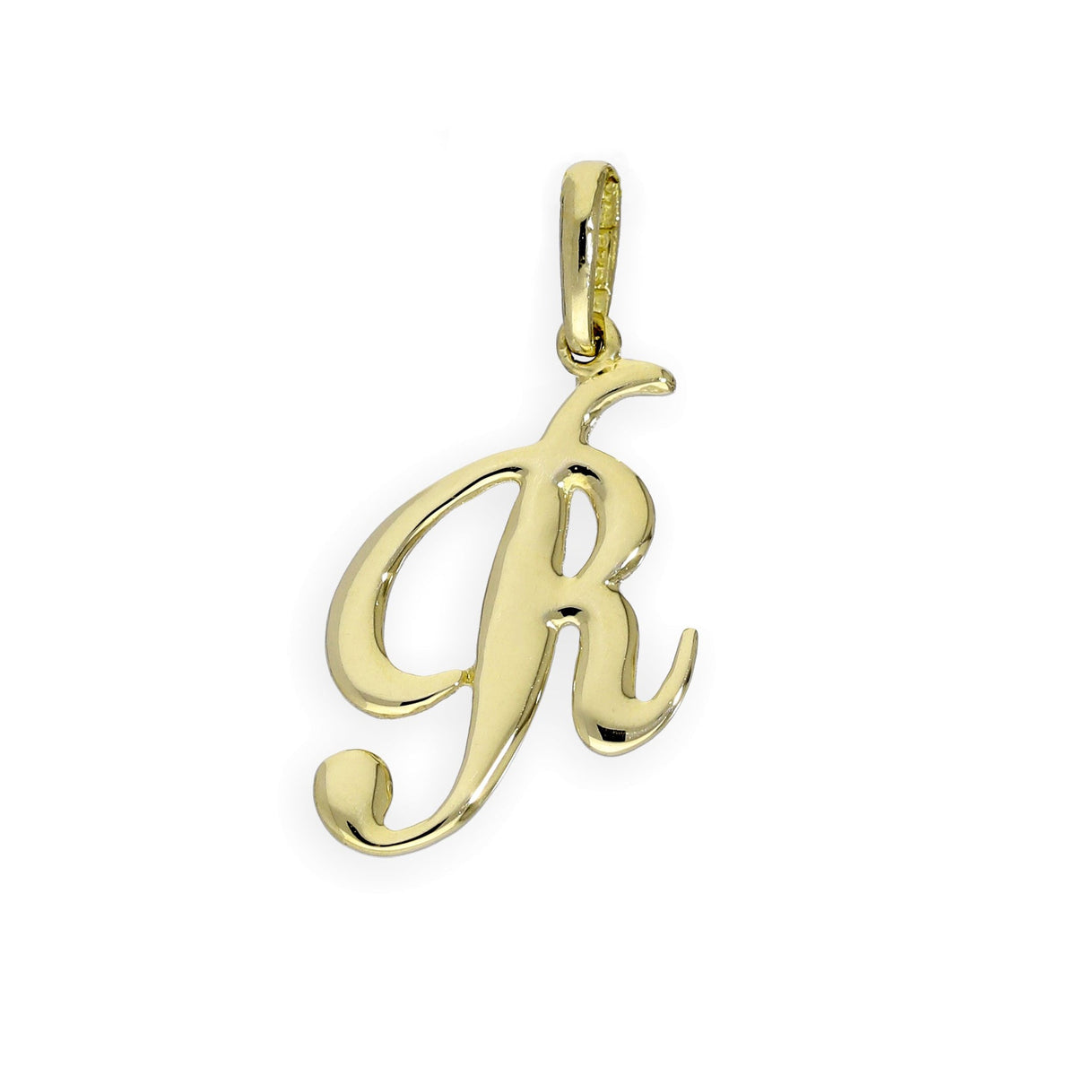9 Karat Gold Fancy Kalligraphie-Buchstabenanhänger A - Z