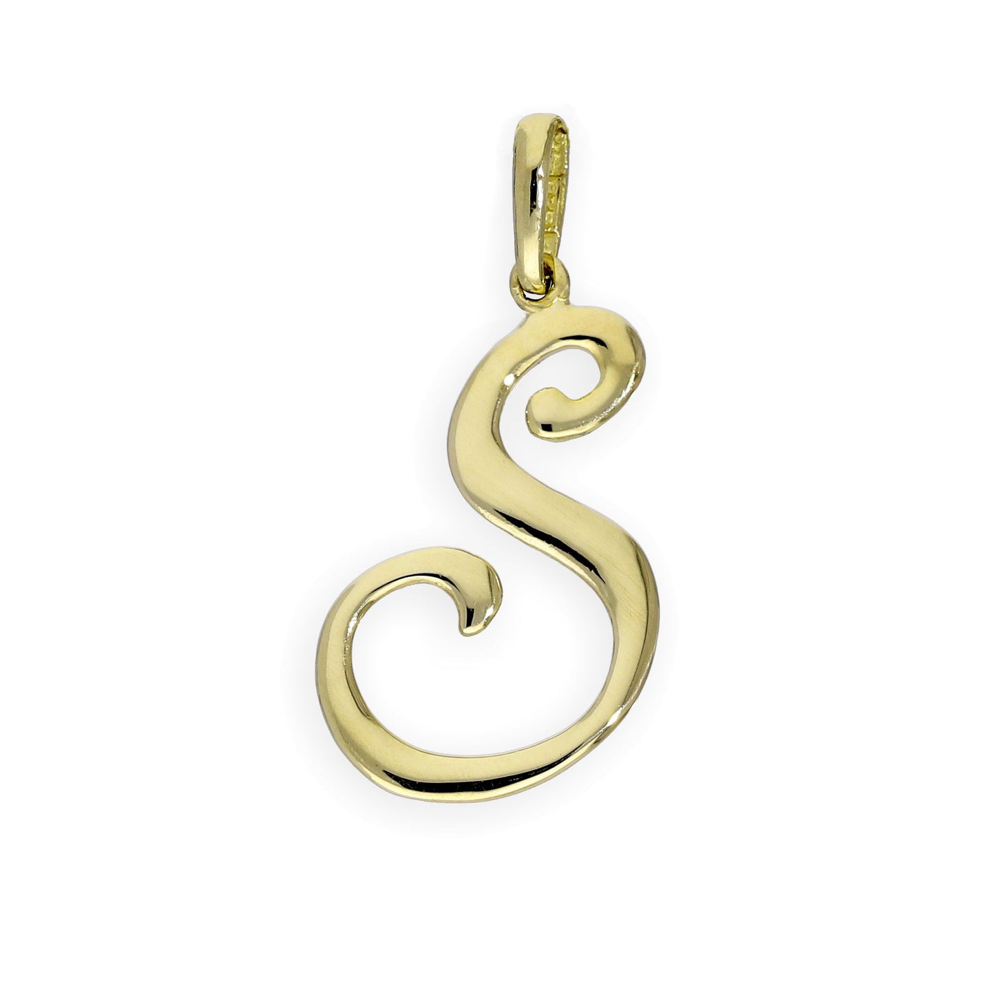 9 Karat Gold Fancy Kalligraphie-Buchstabenanhänger A - Z