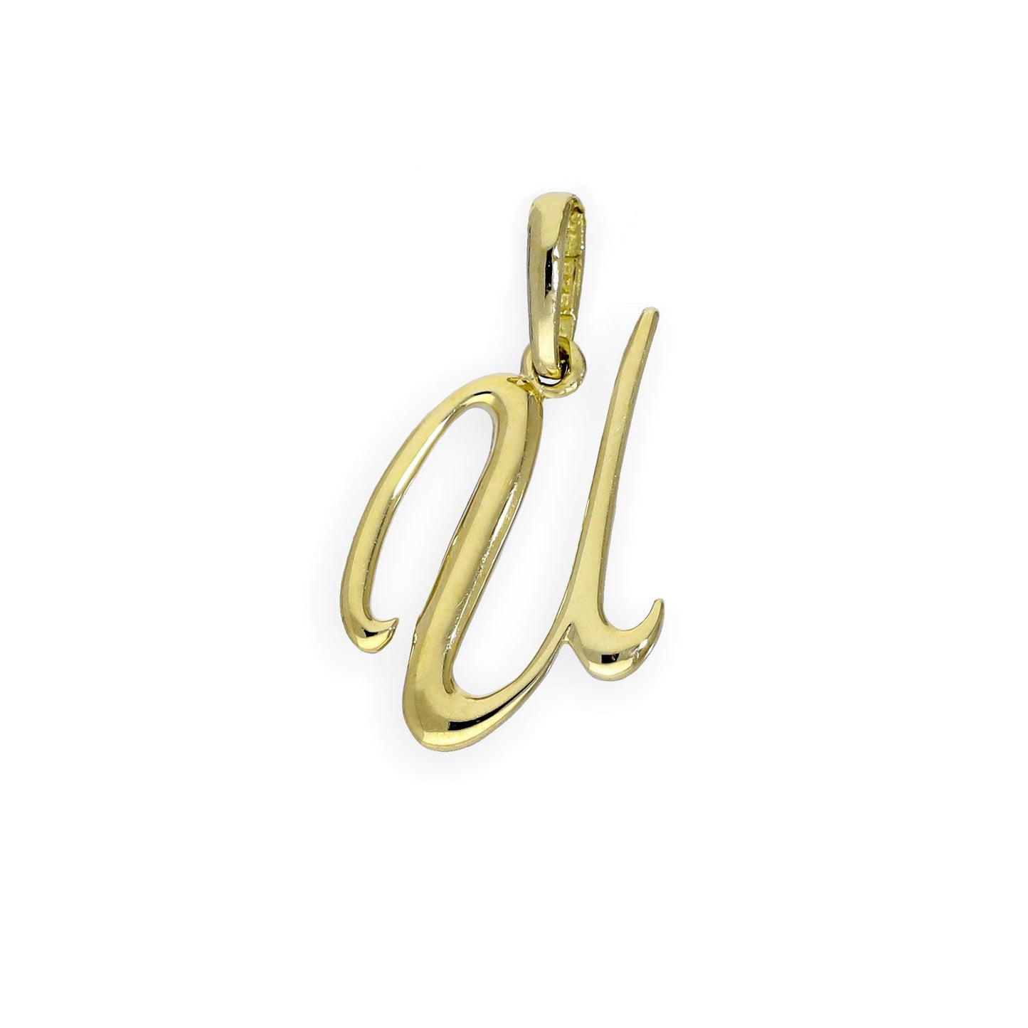 9 Karat Gold Fancy Kalligraphie-Buchstabenanhänger A - Z