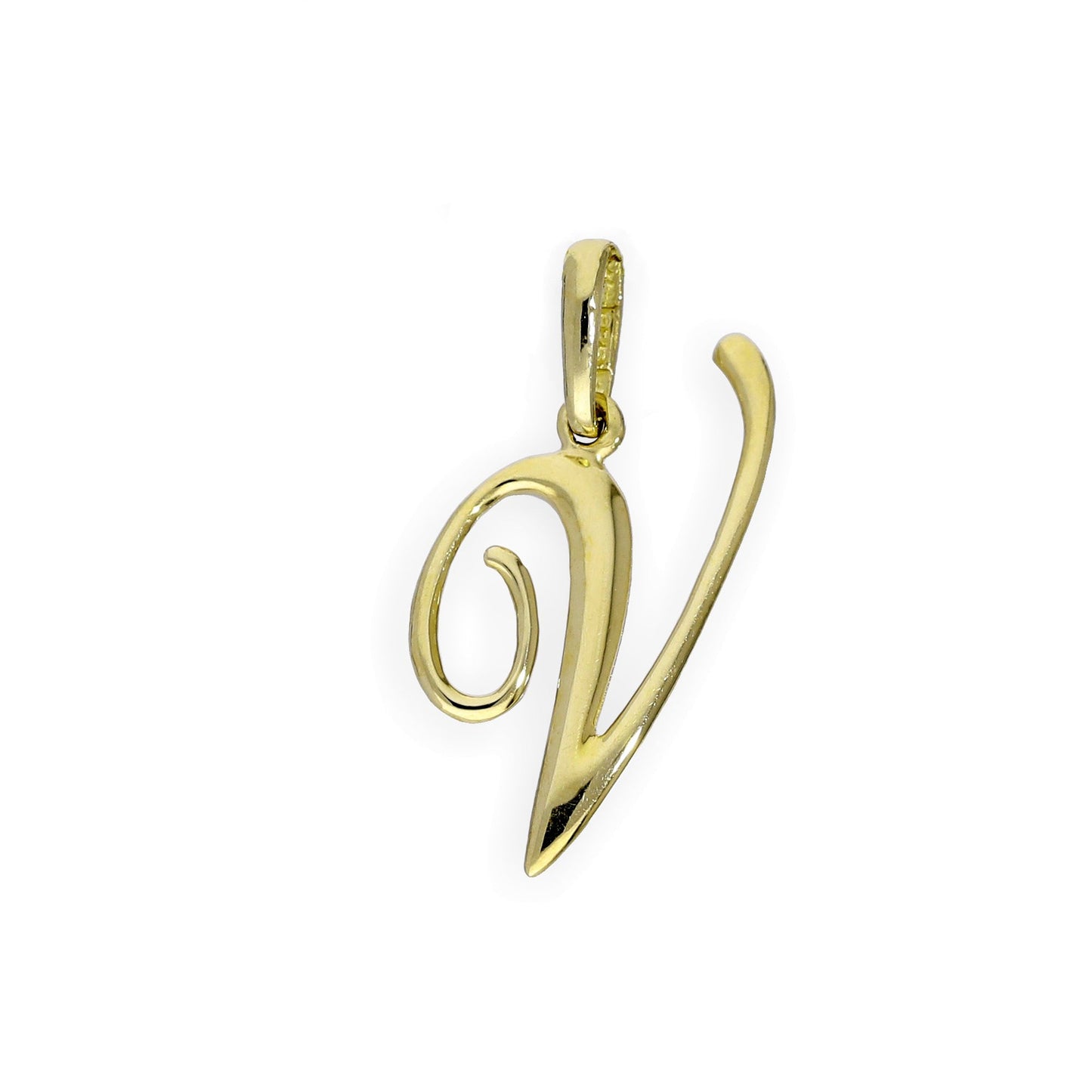 9 Karat Gold Fancy Kalligraphie-Buchstabenanhänger A - Z