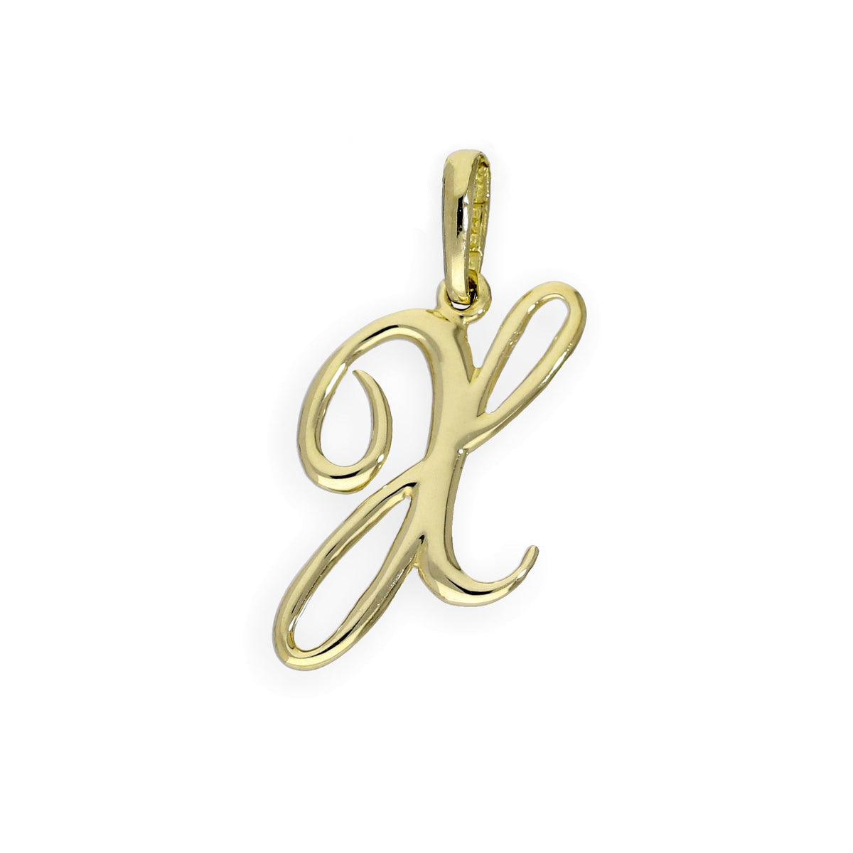 9 Karat Gold Fancy Kalligraphie-Buchstabenanhänger A - Z