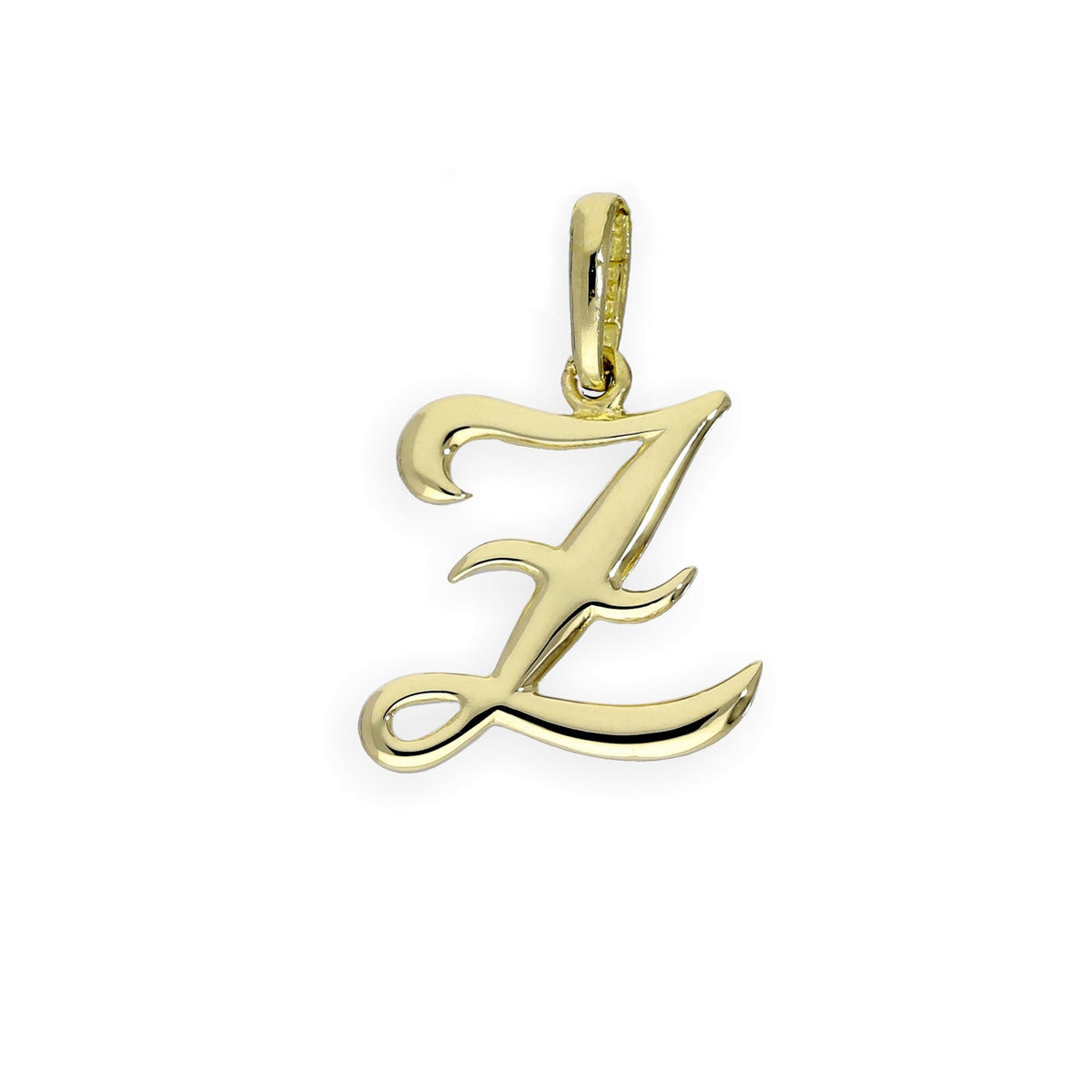 9 Karat Gold Fancy Kalligraphie-Buchstabenanhänger A - Z