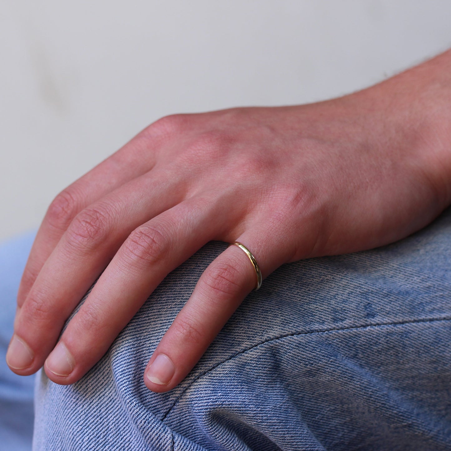 9 Karat Gold 2 mm Ehering Größe I - U