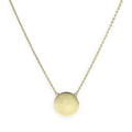 9 Karat Gold Gravierbar Rund Anhänger mit 45,5 cm Kette