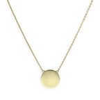 9 Karat Gold Gravierbar Rund Anhänger mit 45,5 cm Kette
