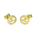 9 Karat Gold Herz Augen Emotikon Ohrstecker