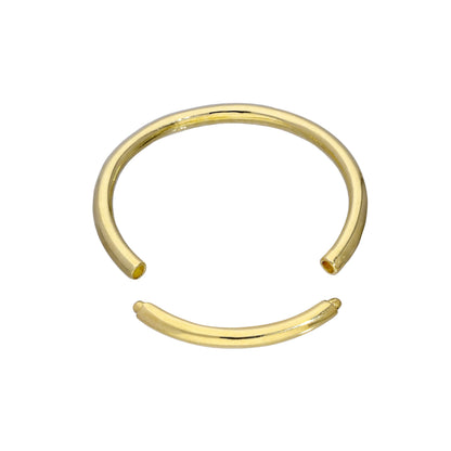 9 Karat Gold 16Ga Segment Ring Körperschmuck