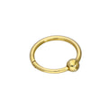 9 Karat Gold 17Ga Klemmkugel Verschluss Nasenring (BCR)