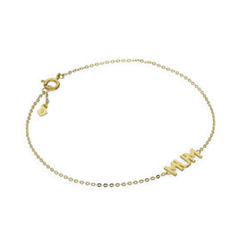 9 Karat Gold 18 cm "MUM" Armband