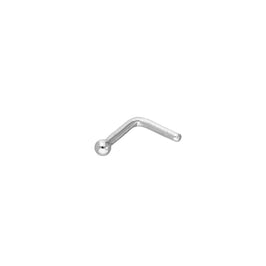 9 Karat Weißgold 20Ga Nasenstecker