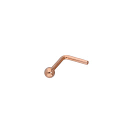 9 Karat Roségold 20Ga Nasenstecker mit 2 mm Kugel