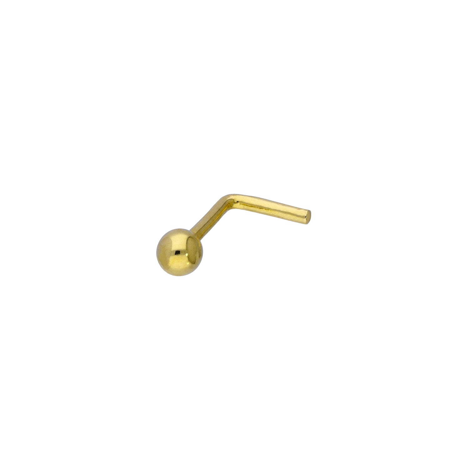 9 Karat Gold 20Ga Nasenstecker mit 3mm Kugel