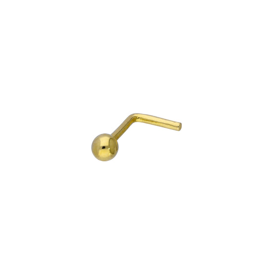 9 Karat Gold 20Ga Nasenstecker mit 3mm Kugel