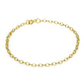 9 Karat Gold 18 cm Fein Leicht Belcher Kette Armband
