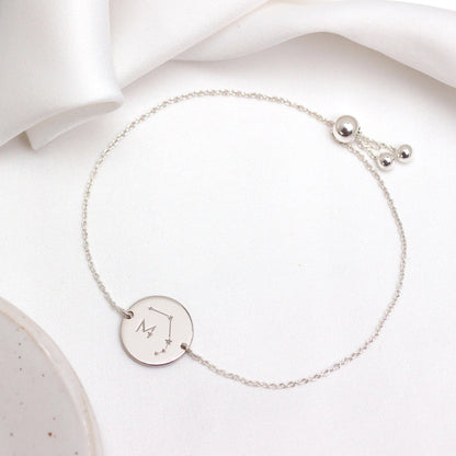 Personalisiertes Sterling Silber Konstellation Initialen Armband