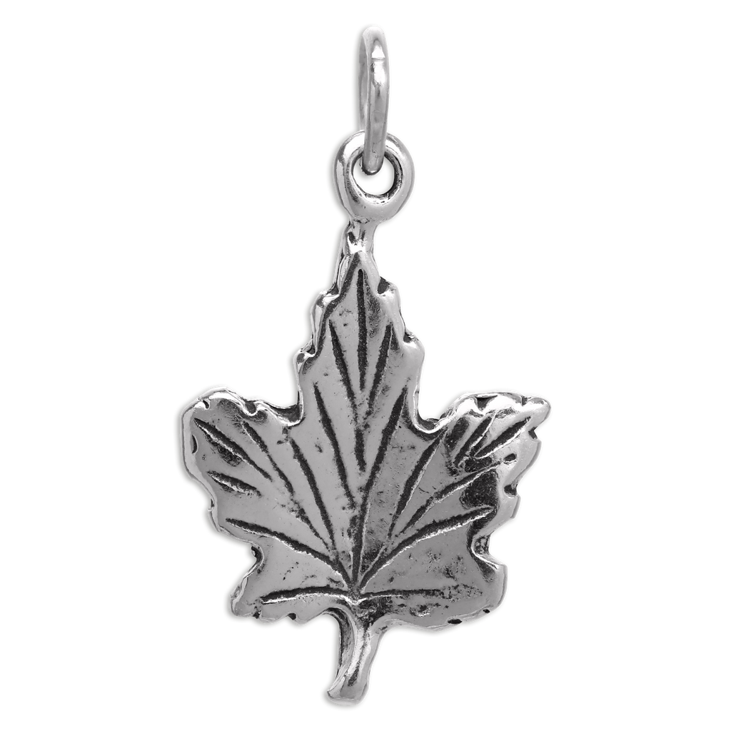 Sterlingsilber Ahornblatt Anhänger