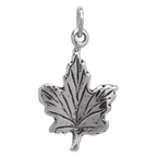 Sterlingsilber Ahornblatt Anhänger