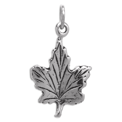 Sterlingsilber Ahornblatt Anhänger