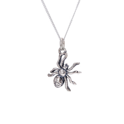 Sterling Silver Spider Necklace