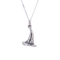 Halskette aus Sterlingsilber mit 3D-Zauberhut
