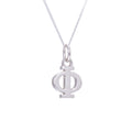 Sterlingsilber Phi Griechisches Alphabet Halskette