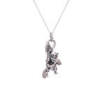 Halskette aus Sterlingsilber mit Teufel