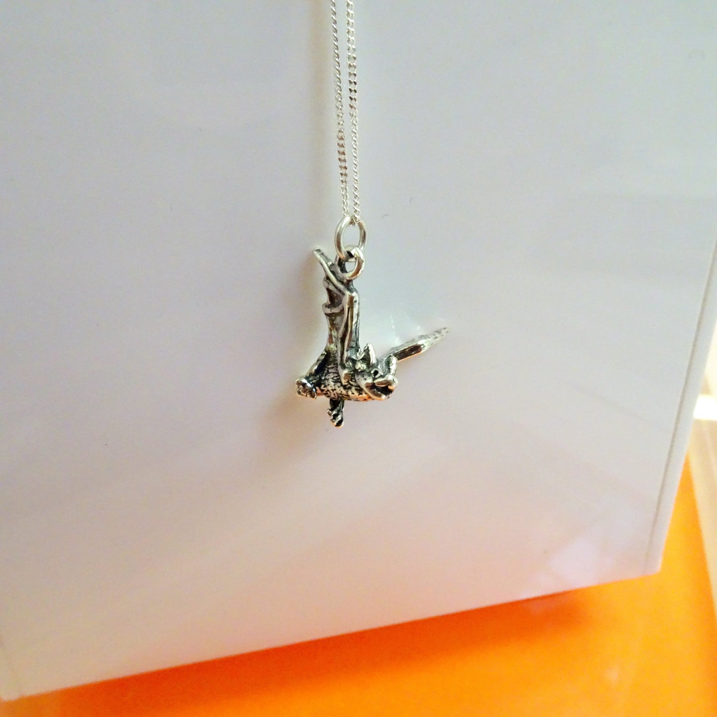 Sterlingsilber Fledermaus Halskette
