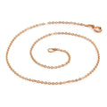 9 Karat Roségold Gehämmert Spuren Fußkette 24 cm