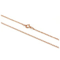 9 Karat Roségold Hammered Trace Chain 16 - 24 Zoll