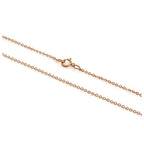 9 Karat Roségold Hammered Trace Chain 16 - 24 Zoll