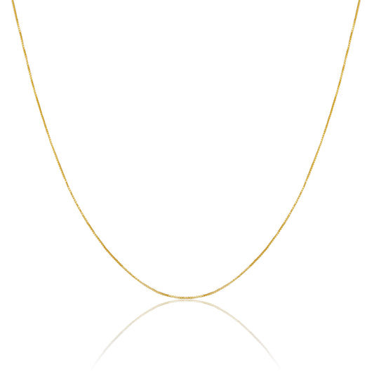 9 Karat Gold Kastenkette 40,5 - 56cm