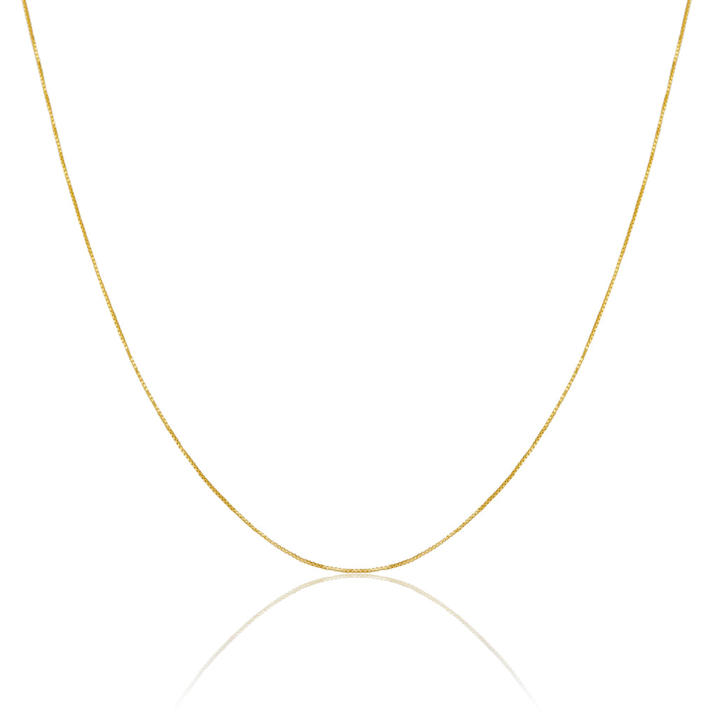 9 Karat Gold Boxkette 40–55 cm