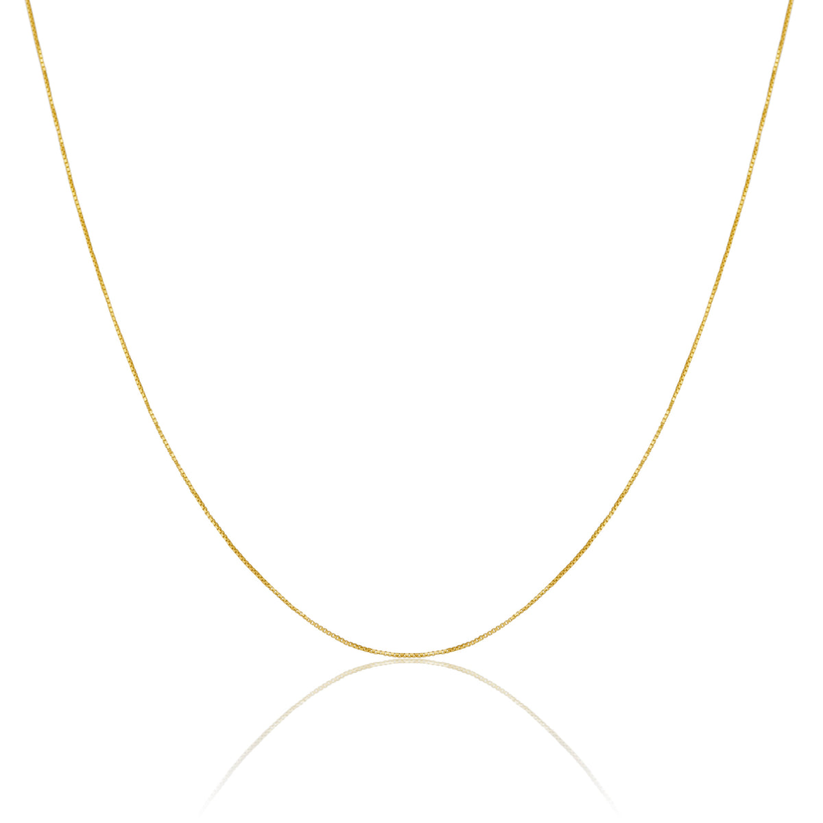 9 Karat Gold Boxkette 40–55 cm