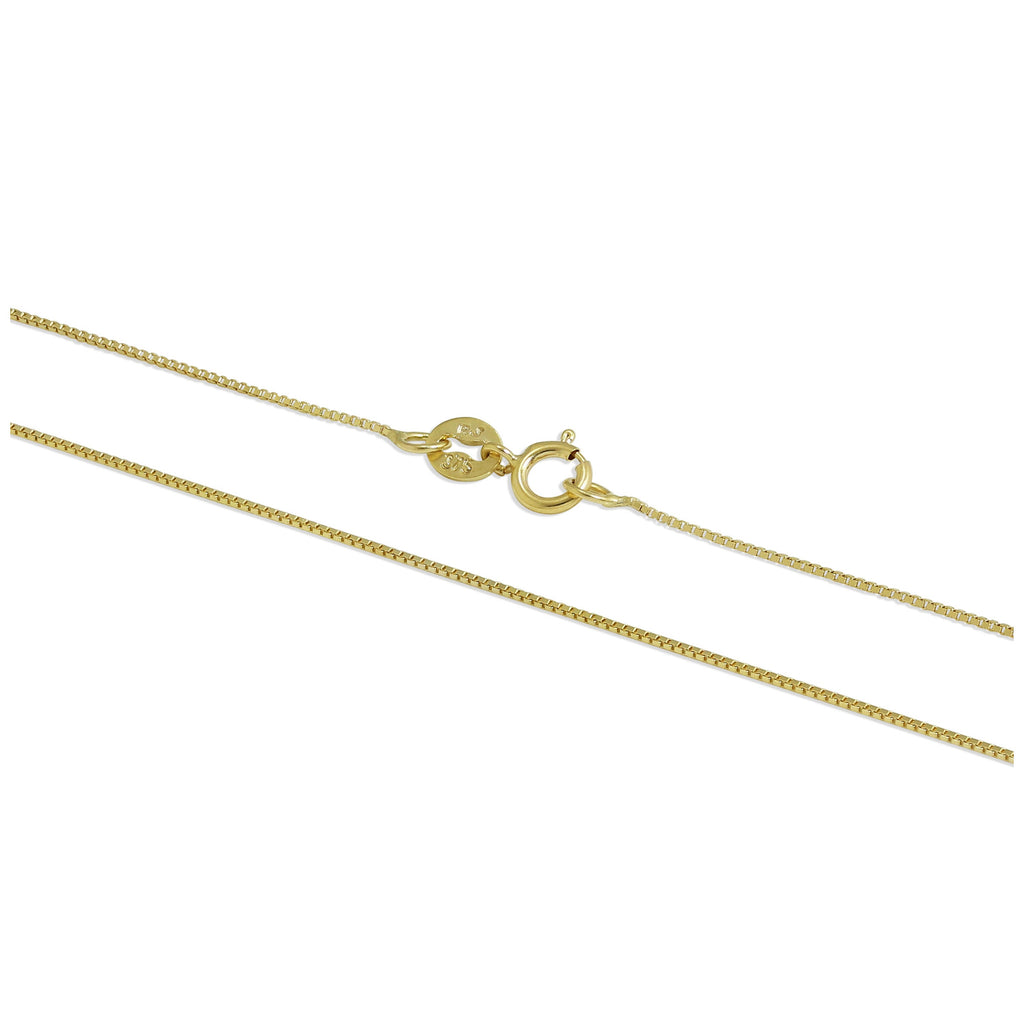 9 Karat Gold Boxkette 40–55 cm