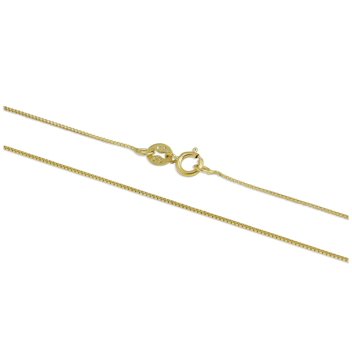 9 Karat Gold Boxkette 40–55 cm