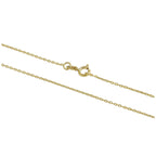 Facettierte Kette aus 9 Karat Gold, 40–55 cm