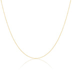 Facettierte Kette aus 9 Karat Gold, 40–55 cm