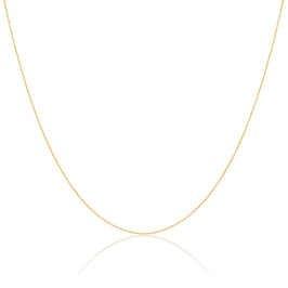 Facettierte Kette aus 9 Karat Gold, 40–55 cm