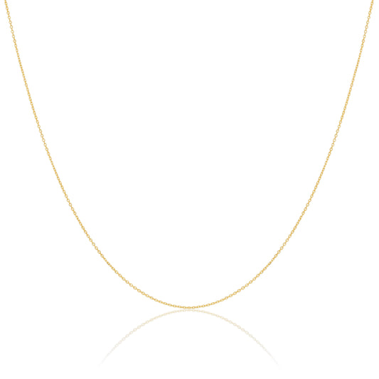 9ct Gold Faceted Trace Chain 16 - 22 Inches