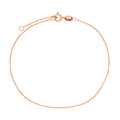 9 Karat Roségold Facettiert Spurenkette Armband Kette 7 - 20,5 cm