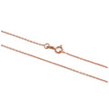 9 Karat Roségold Facettiert Spurenkette Fußkette 9 - 26,5 cm