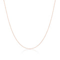 9 Karat Roségold facettierte Kette 16 - 22 Zoll