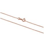 9 Karat Roségold facettierte Kette 16 - 22 Zoll