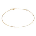9 Karat Gold Gehämmert Spurenkette Armband 7 - 20,5 cm